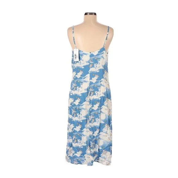 NWT Reformation Astrid Midi in Cielo Angel Cherub Cloud Cowl Tank Dress M
